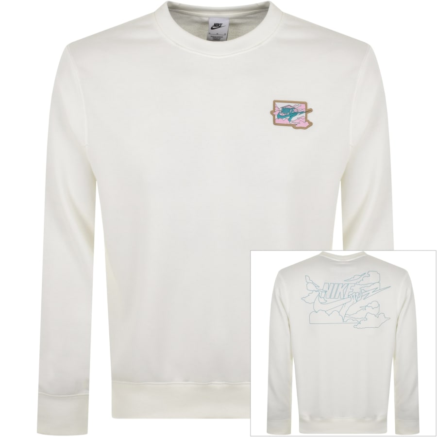 Nike Logo Sweatshirt Off White Mainline Menswear Denmark